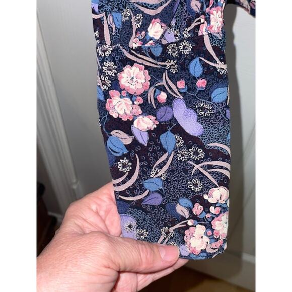 VINTAGE 2 piece rayon blouse and skirt set sz 6 Rayon - Picture 3 of 5